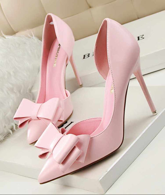 Coquette Bow High Heels