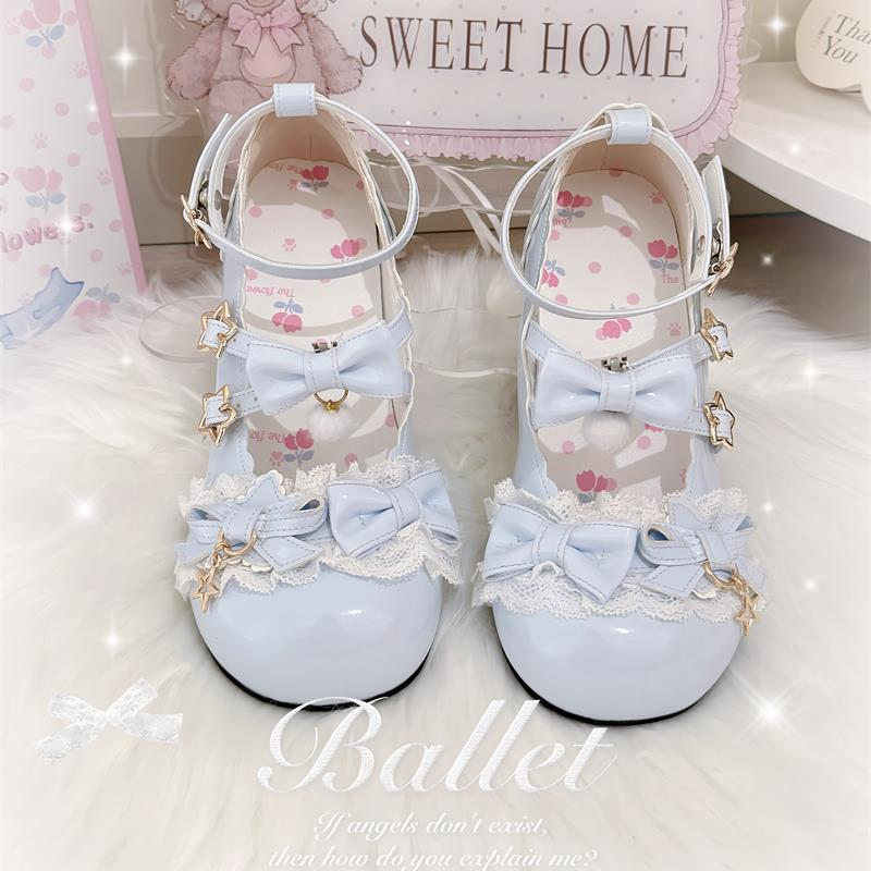 Bow Round Toe Lolita Shoes