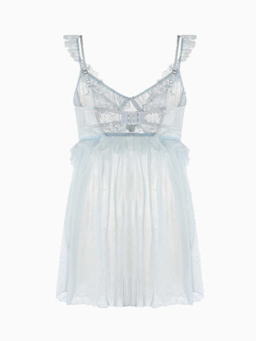 Mesh Lace Hot Pure Nightgown