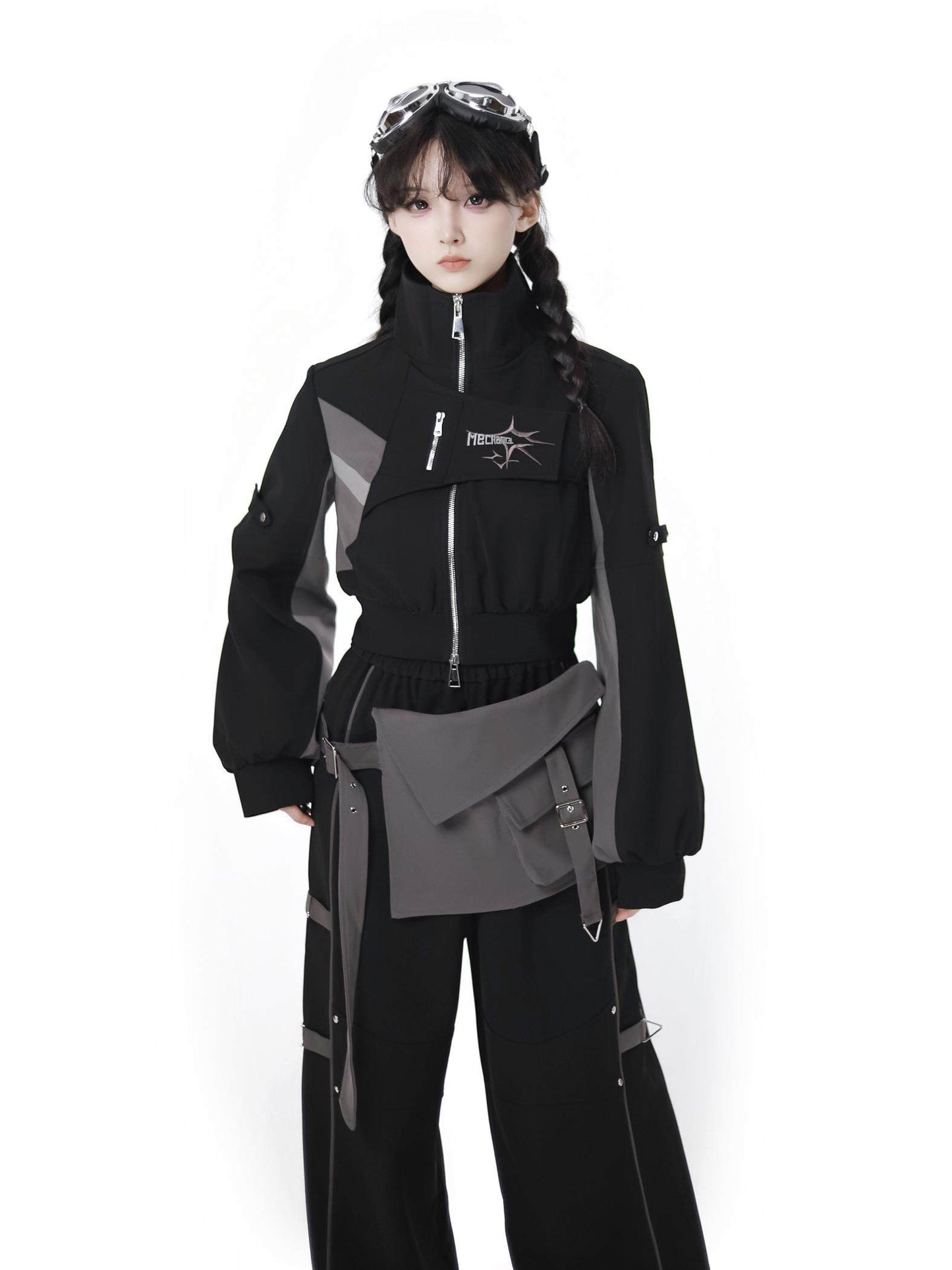 acubi black and gray jacket