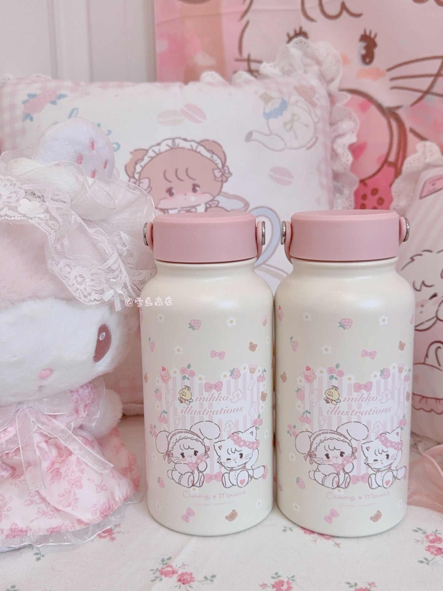 kawaii steel water cup