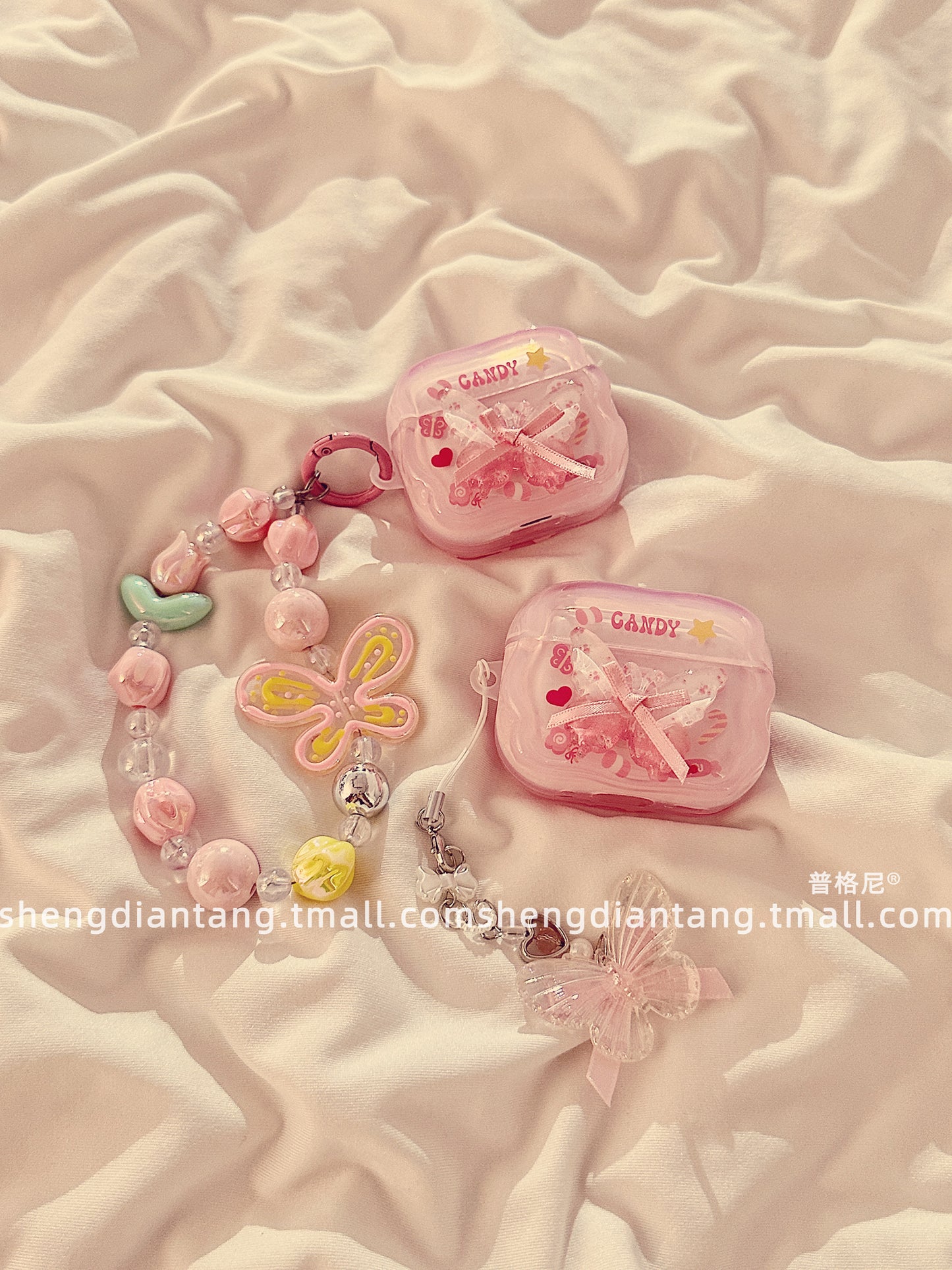 colorful ball butterfly kawaii airpods case