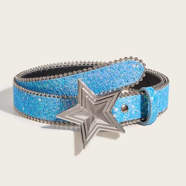 Y2K Star Pin Buckle Belt