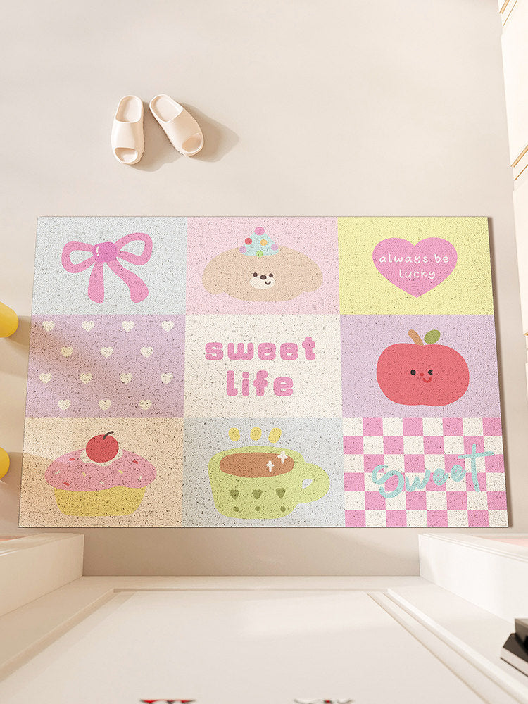 cute entrance door floor mat