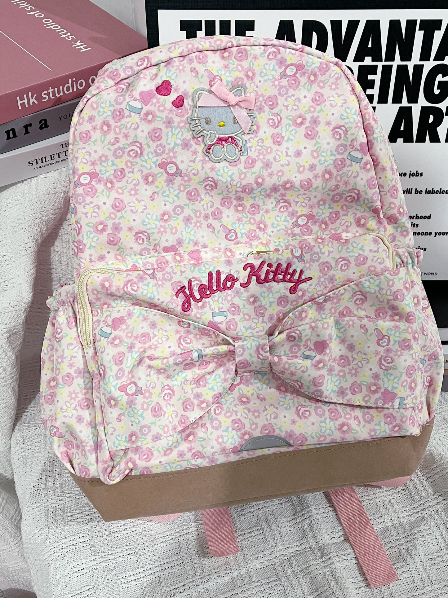 sweet and cute girly heart backpack
