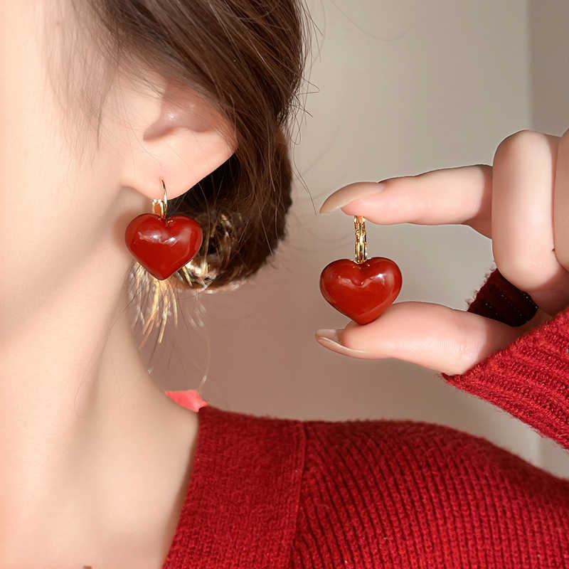 Red Heart Earrings