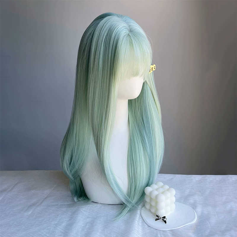 Mint Mambo Milk Green Straight Wig