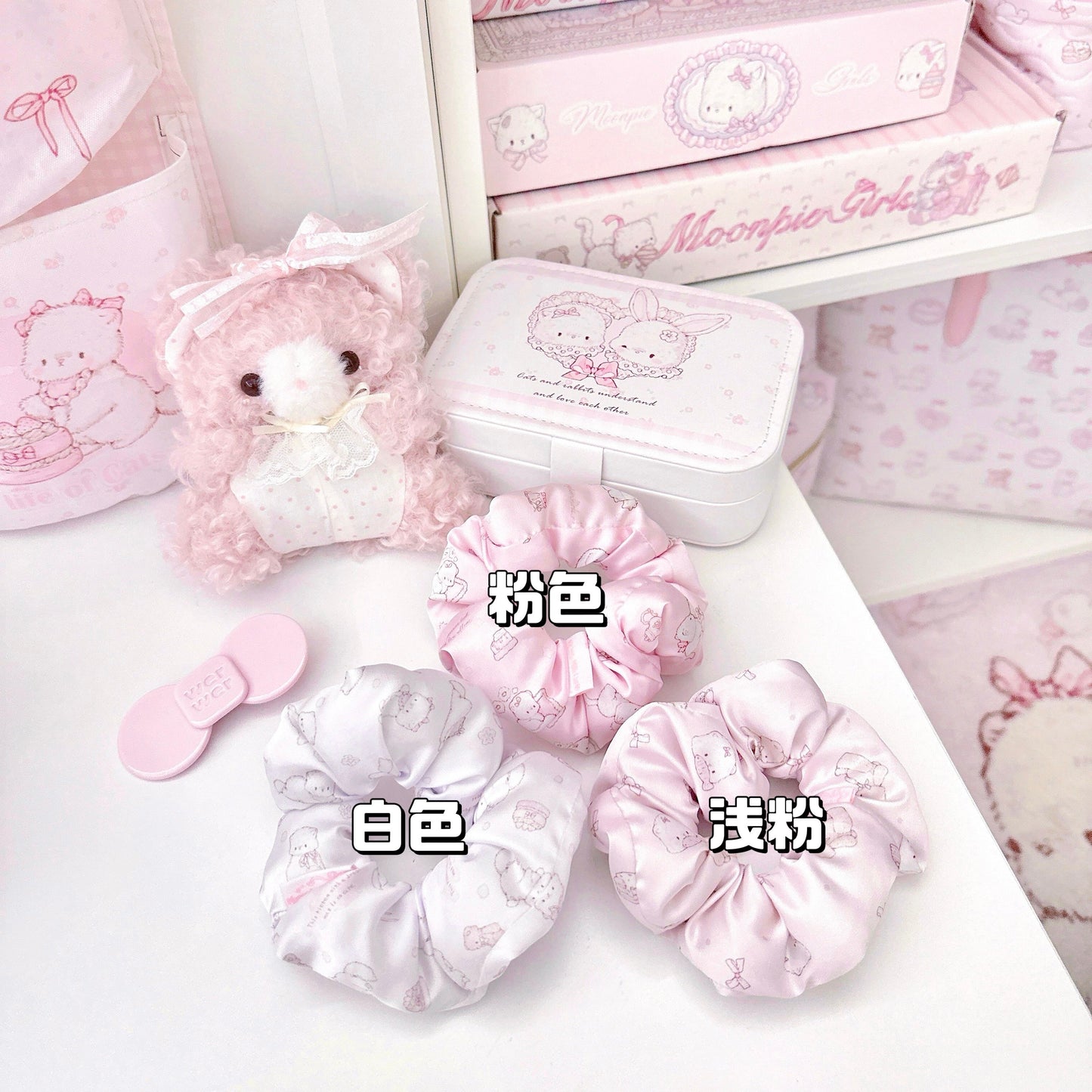 kawaii pillow hair ties