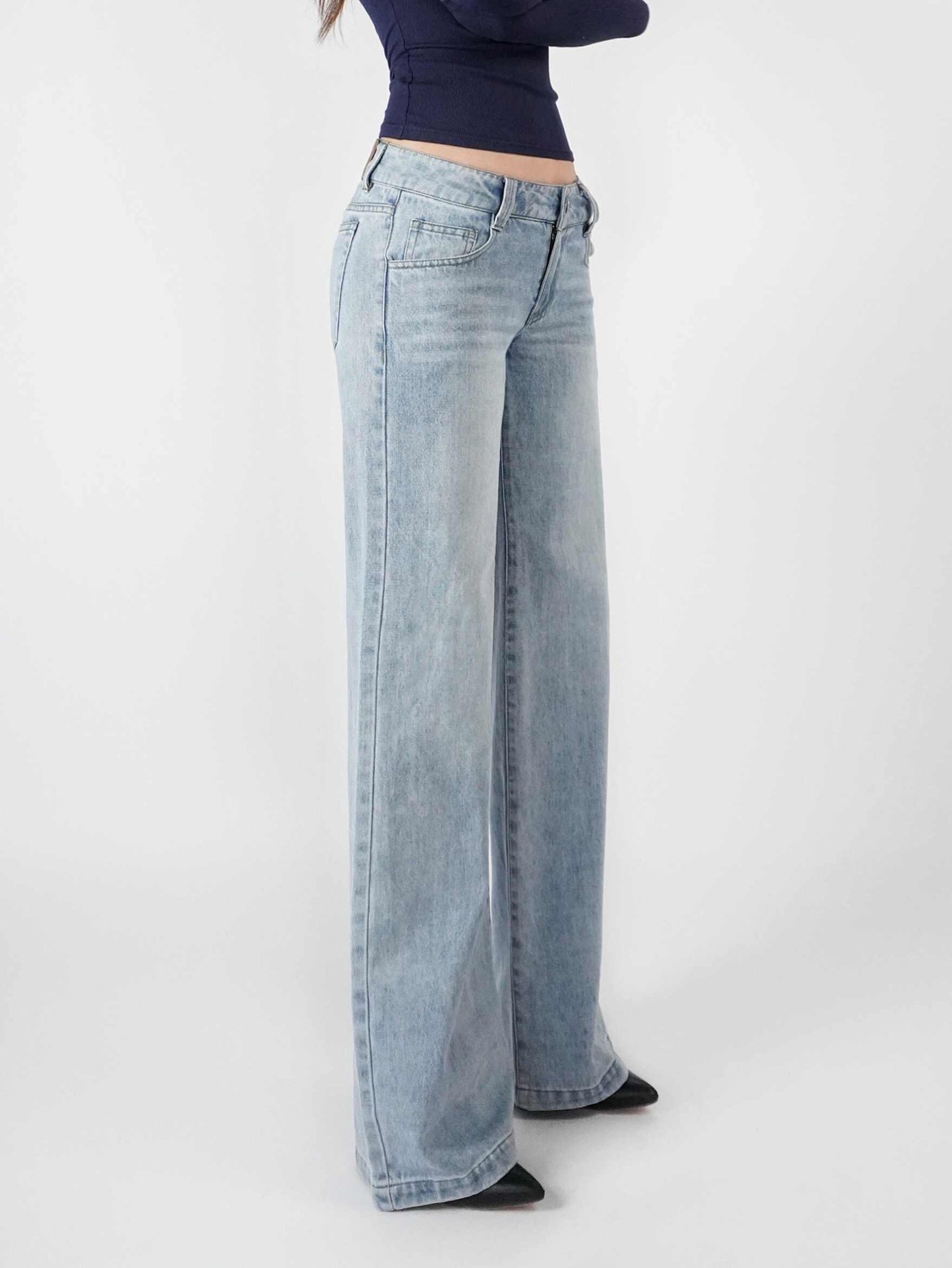 Y2K Low-waist Straight Slim Jeans
