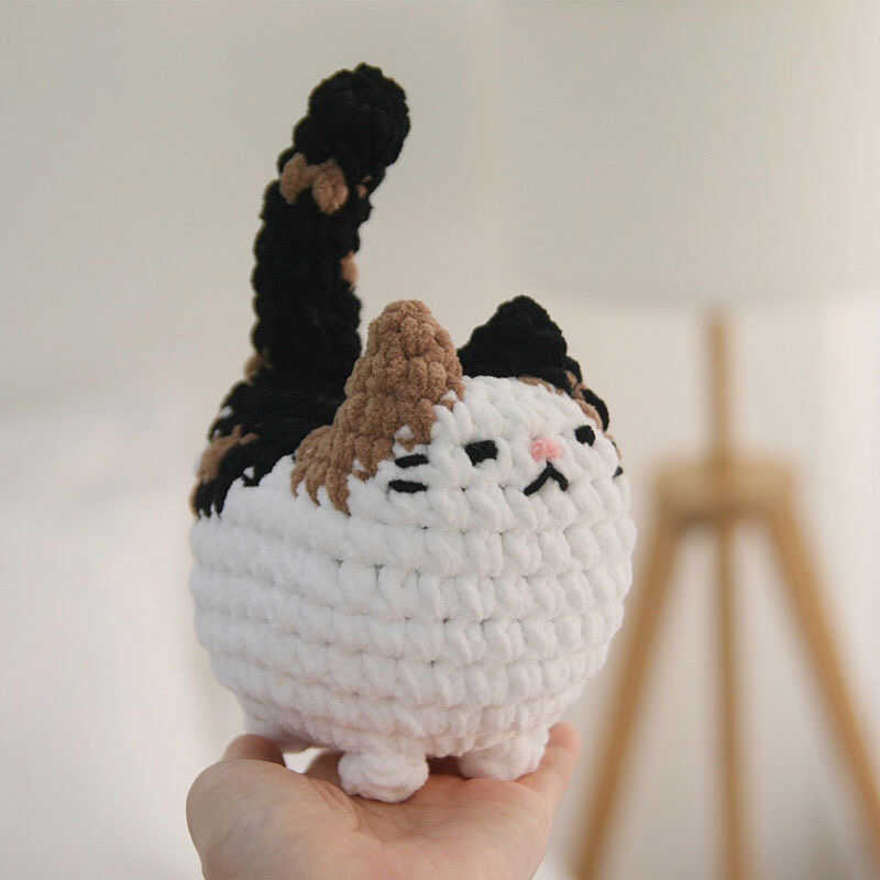 Ins style diy wool kitten doll