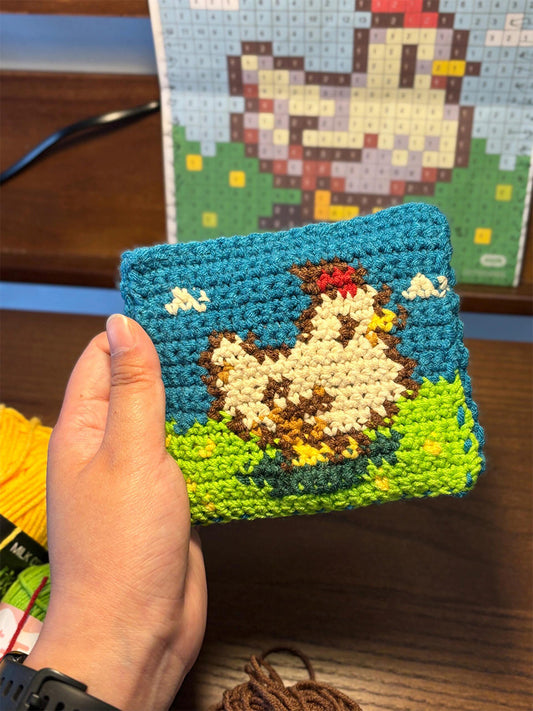 diy crocheted Stardew Valley chicken kit