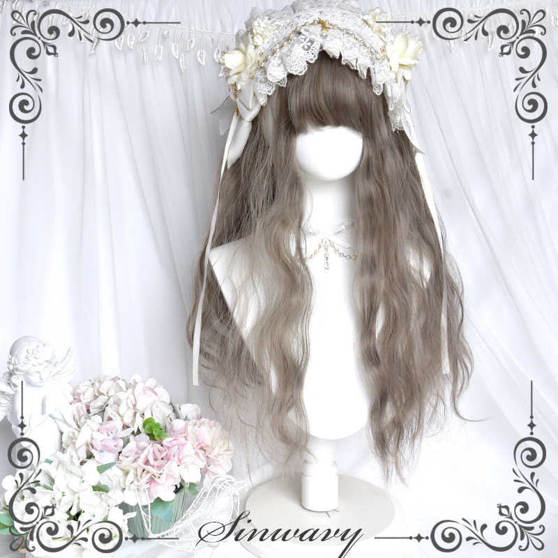Aoki Gray Lolita Curly Wig