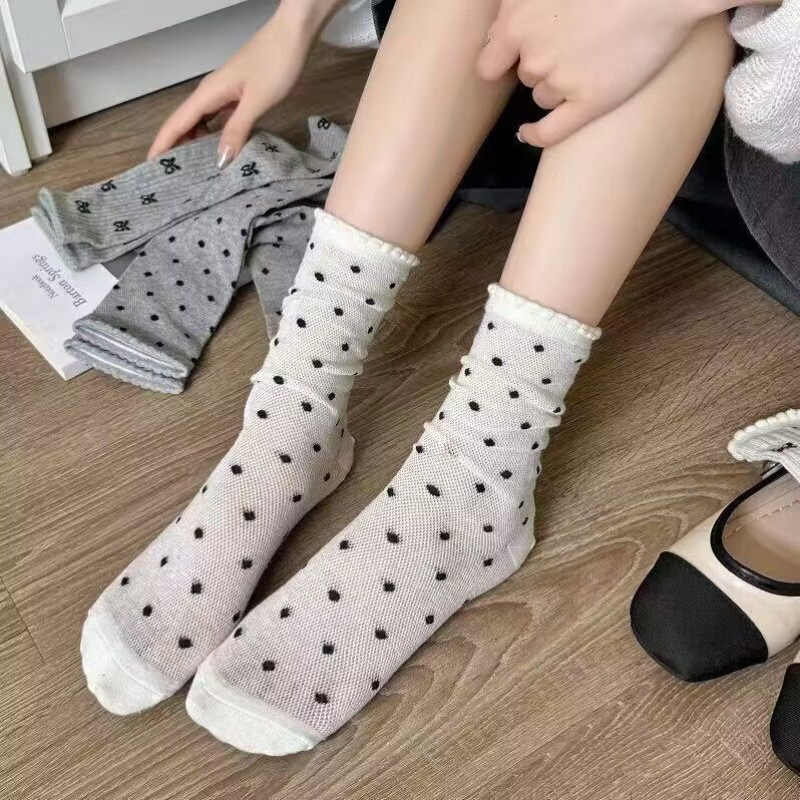 Acubi Coquette Bow Soft Socks