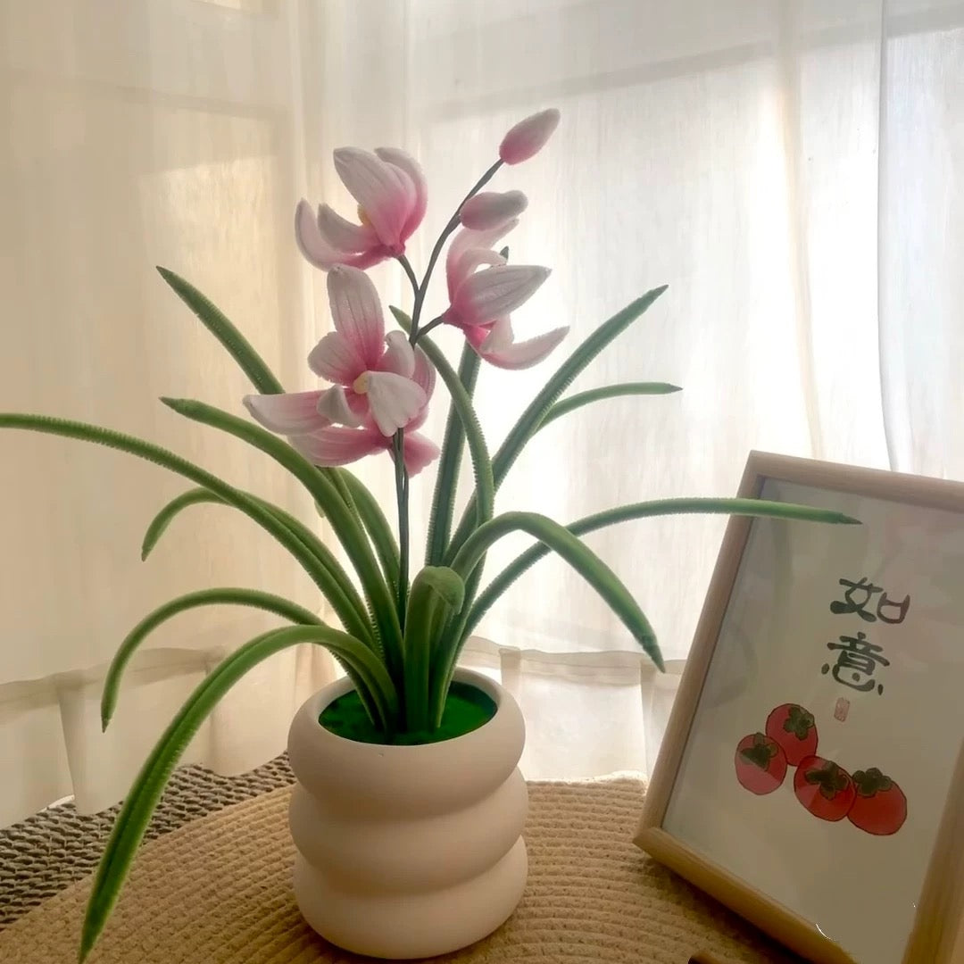 twist stick small potted bouquet diy material package