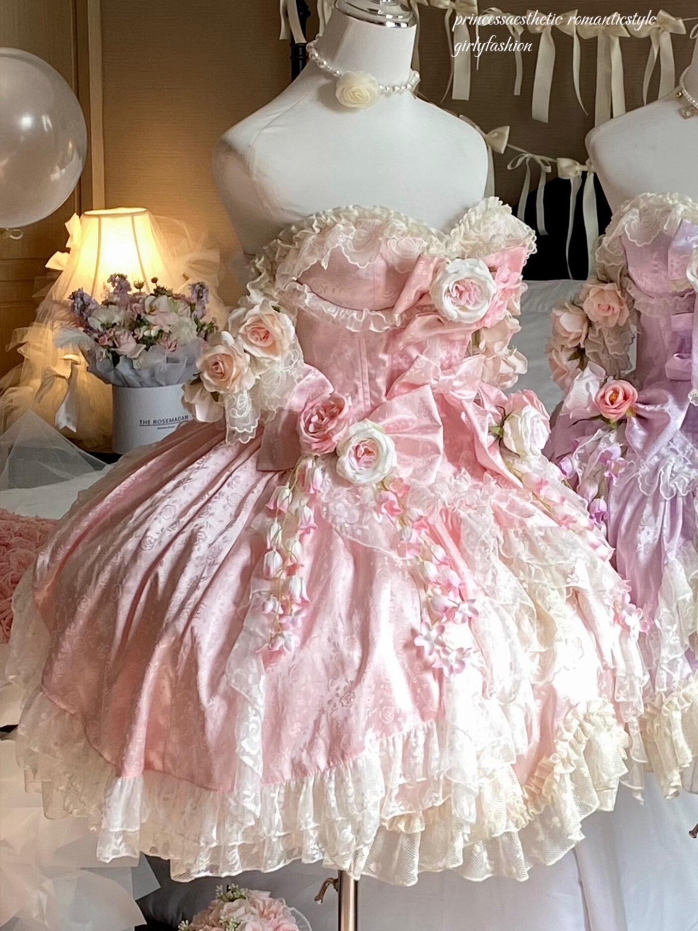 roses princess lace dress