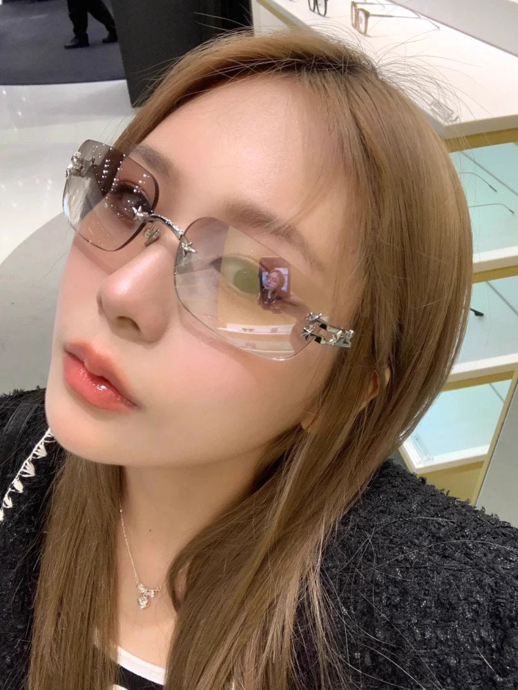 Star Rhinestone Y2K Hot Girl Sunglasses
