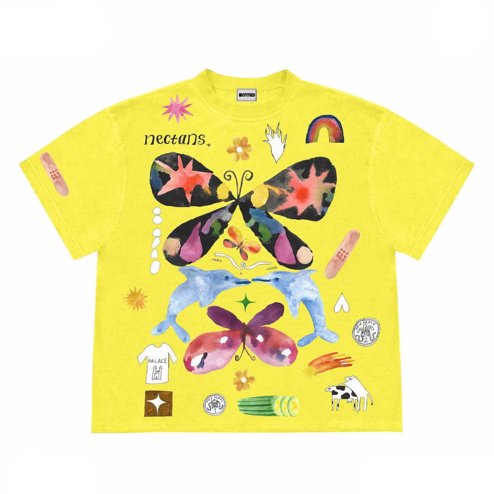 Graffiti Butterfly Cartoon Tee