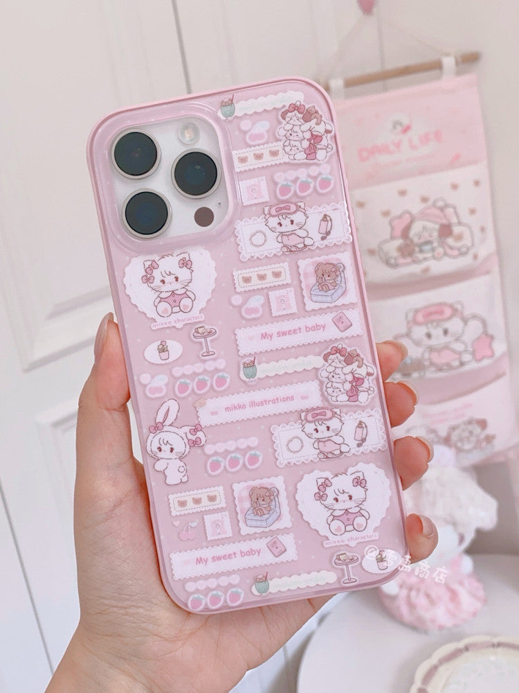 kawaii kitty phone case