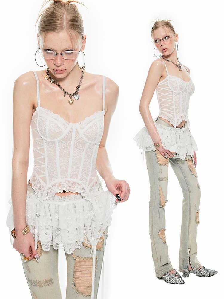 Romantic Lace Fishbone Corset