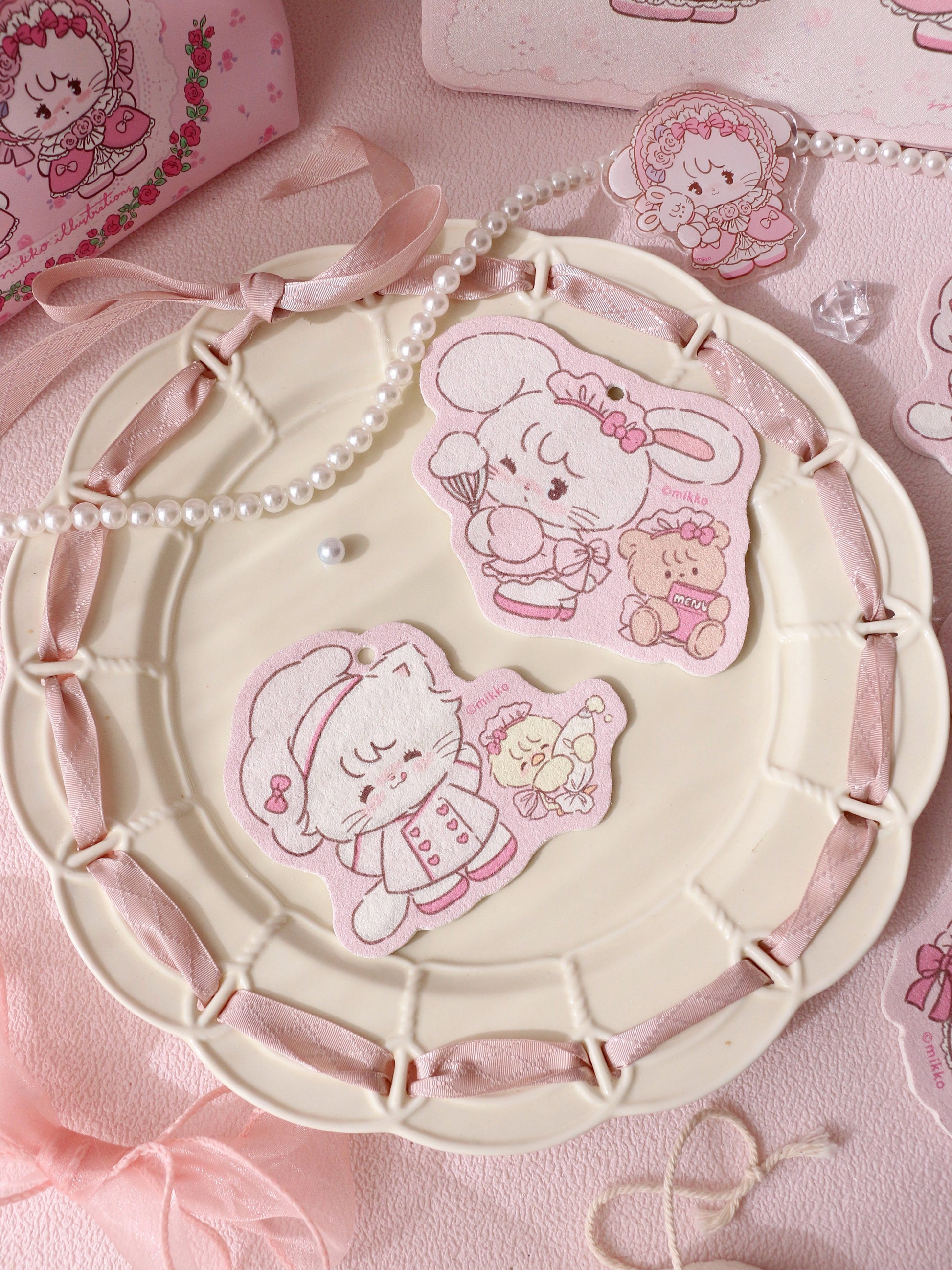kawaii compressed wood pulp cotton