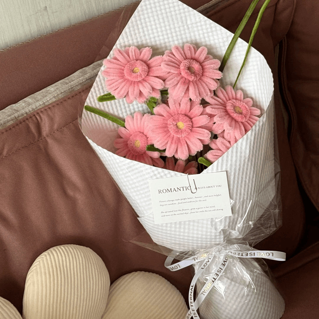 twist stick flowers bouquet