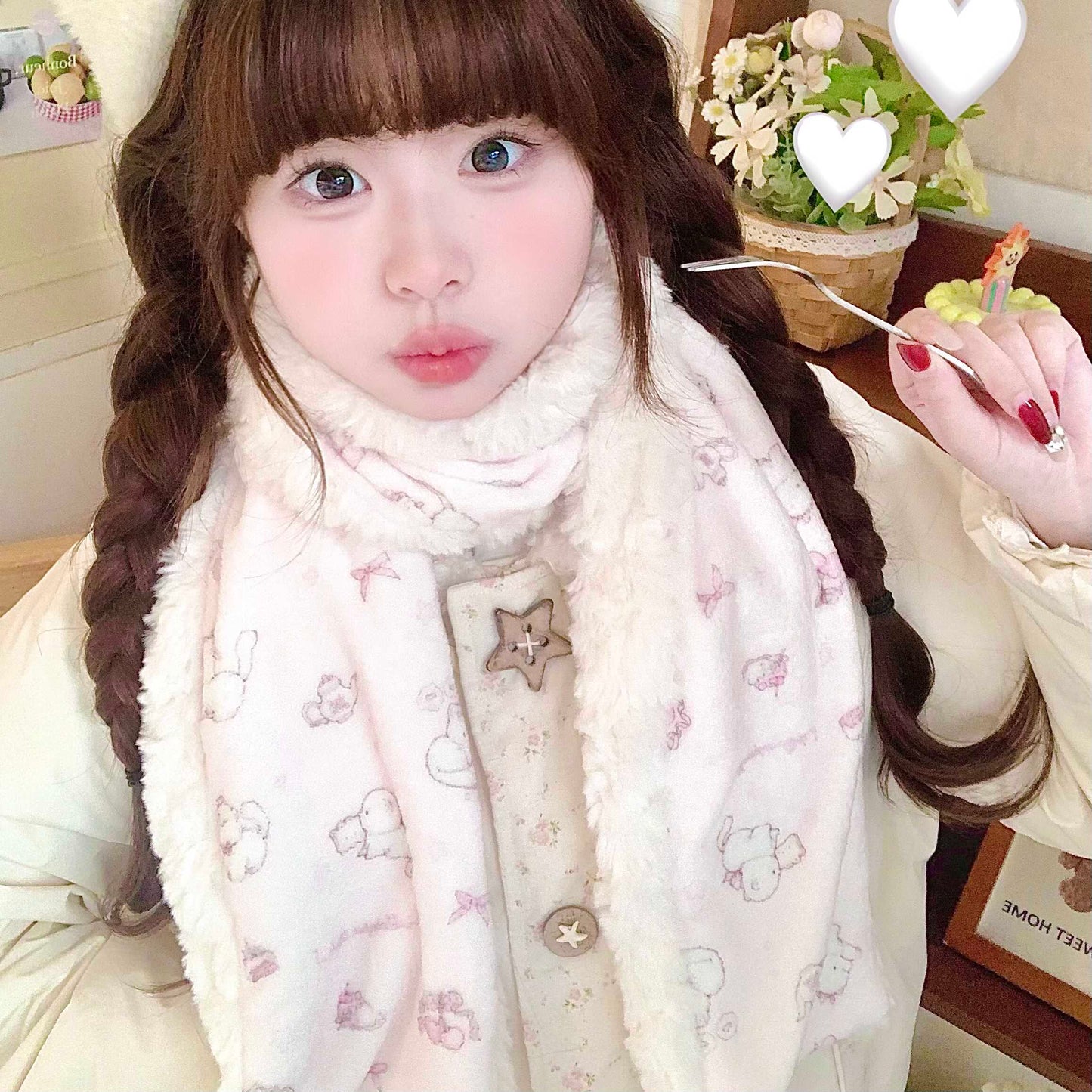 kawaii cats scarf