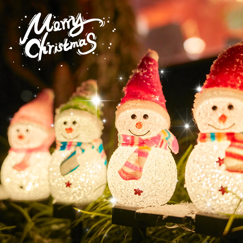 Christmas LED lantern snowman outdoor lights