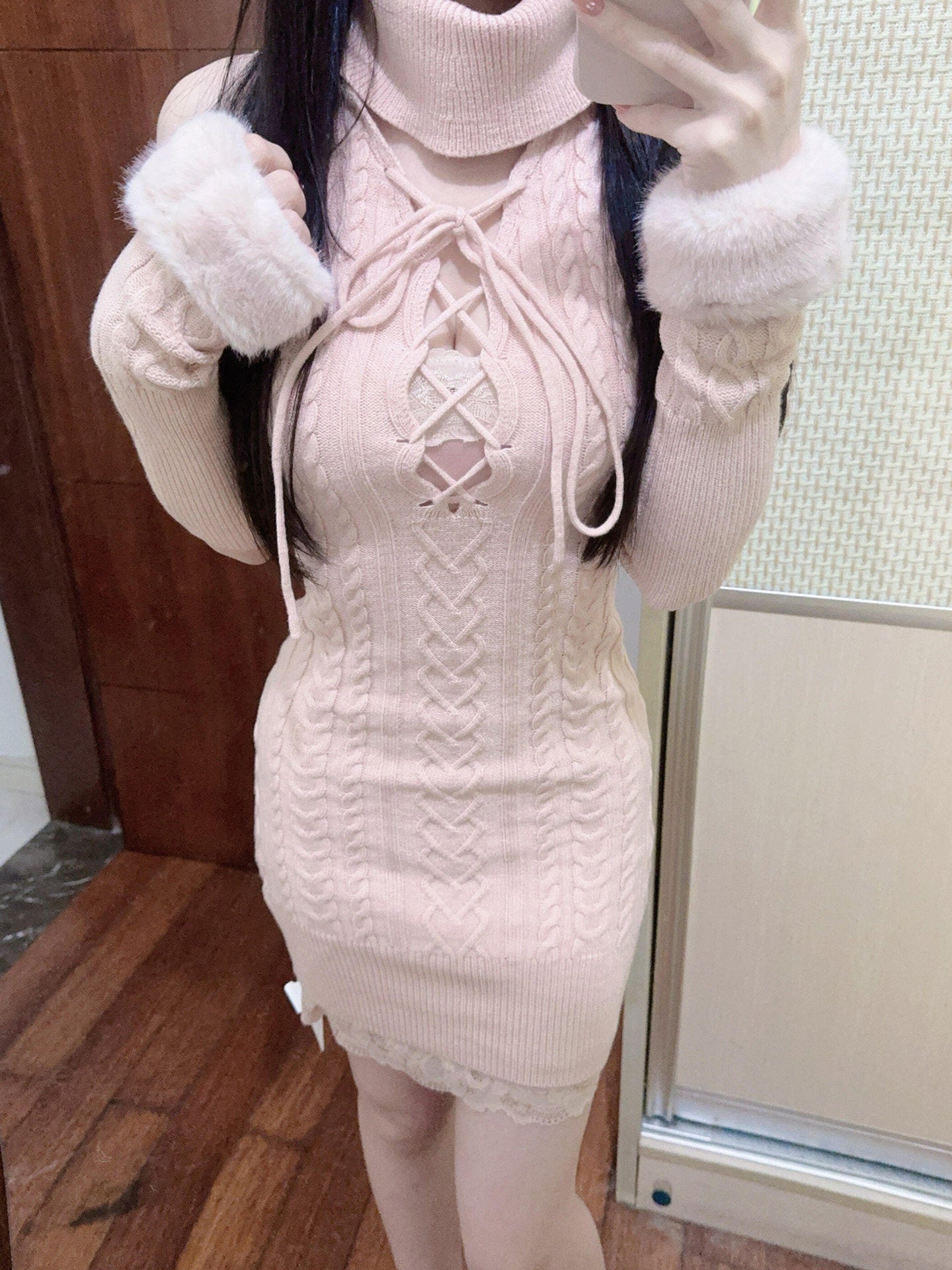 sexy kawaii knit dress