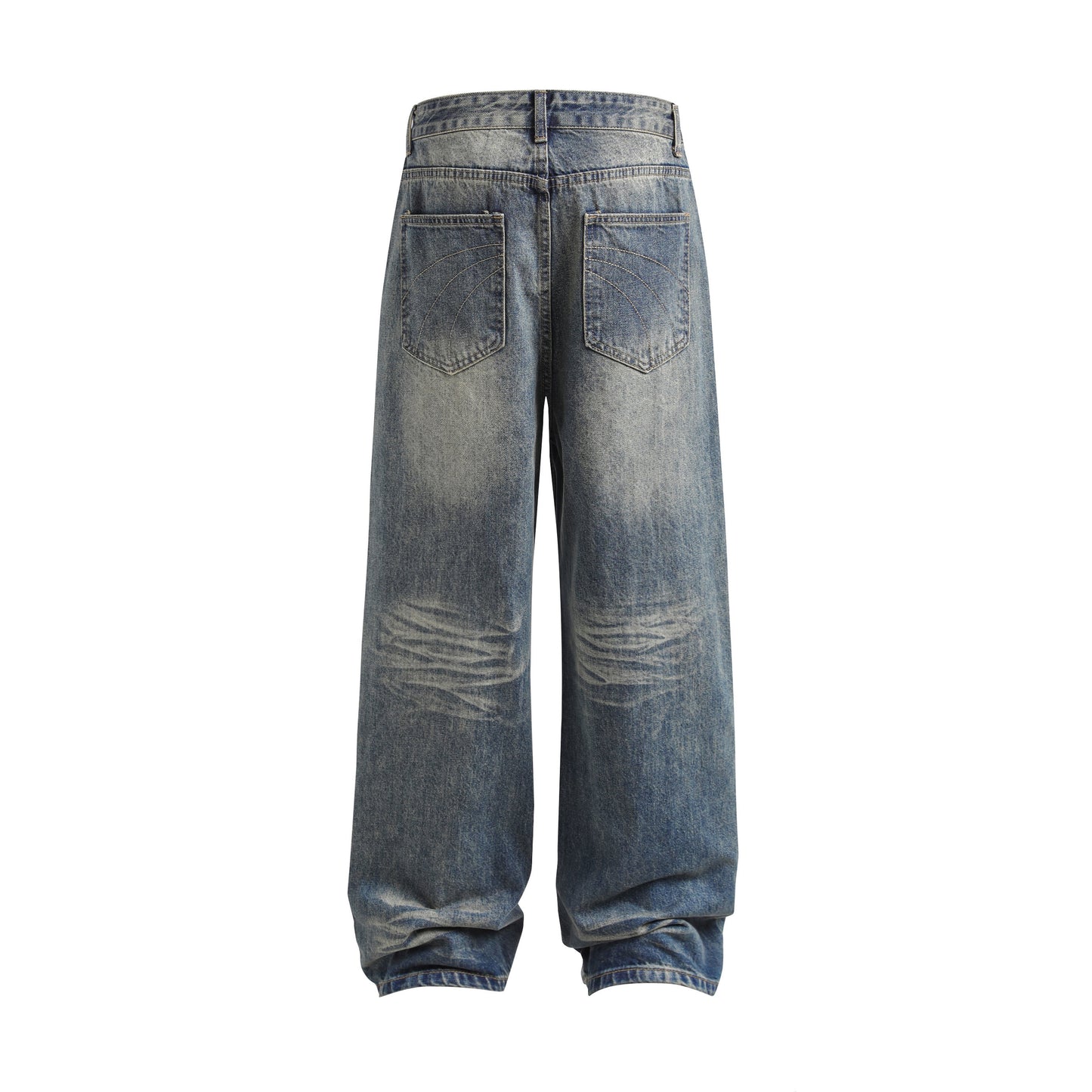 Vintage embroidered firework patchwork jeans