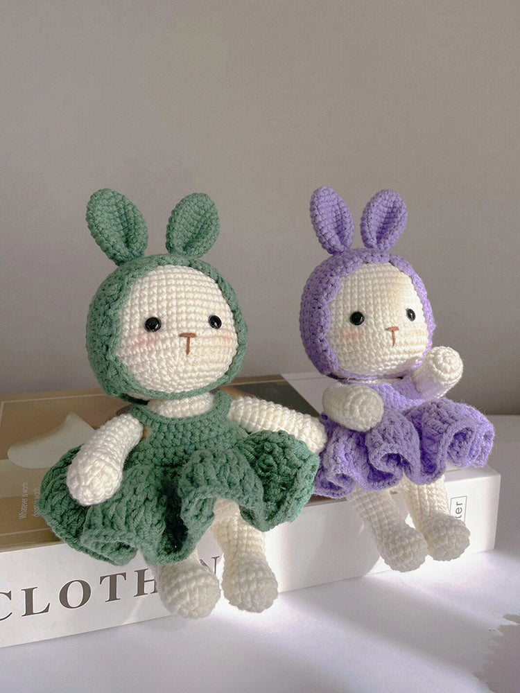wool diy Baby rabbit sleeping doll