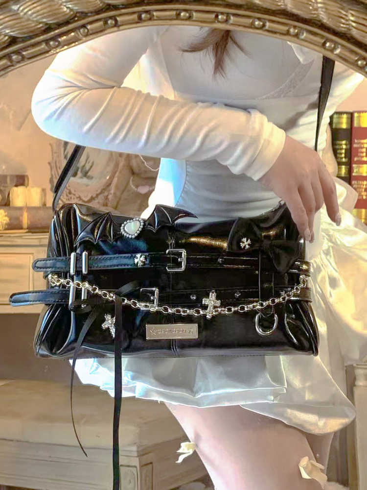 Vintage Double-strap Crossbody Bag