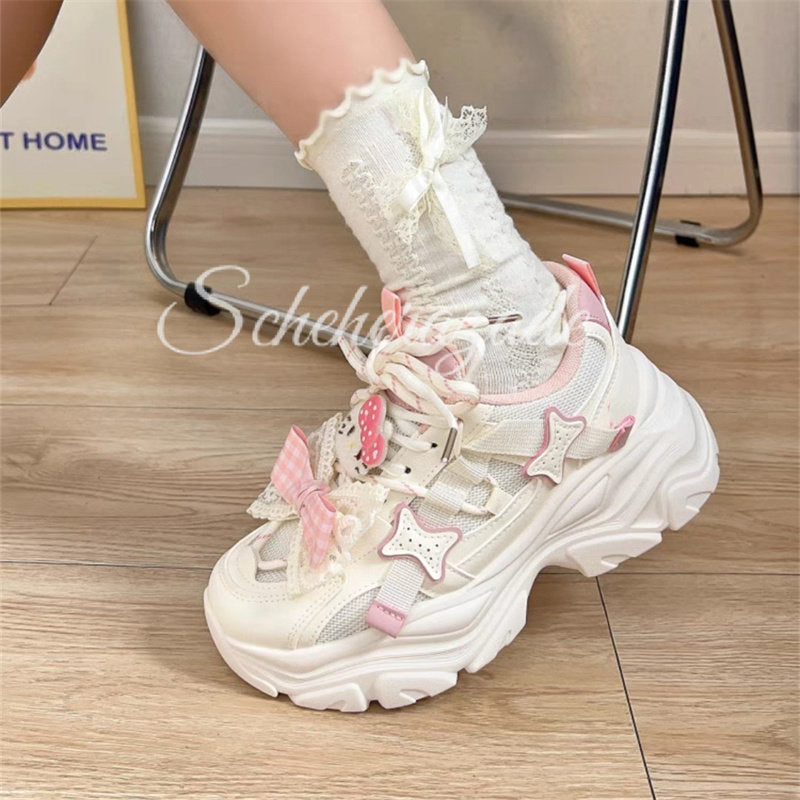 kitty kawaii platform sneakers