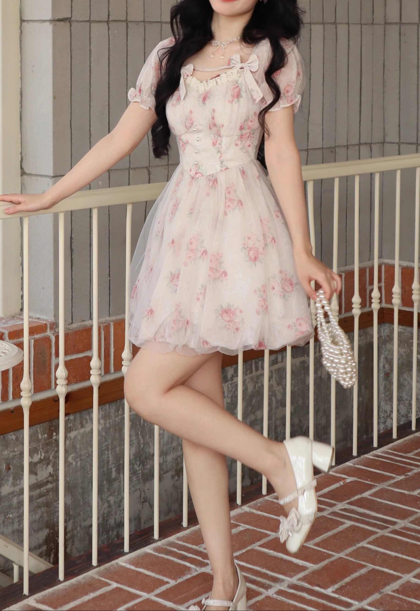 Princess Floral Tulle Dress