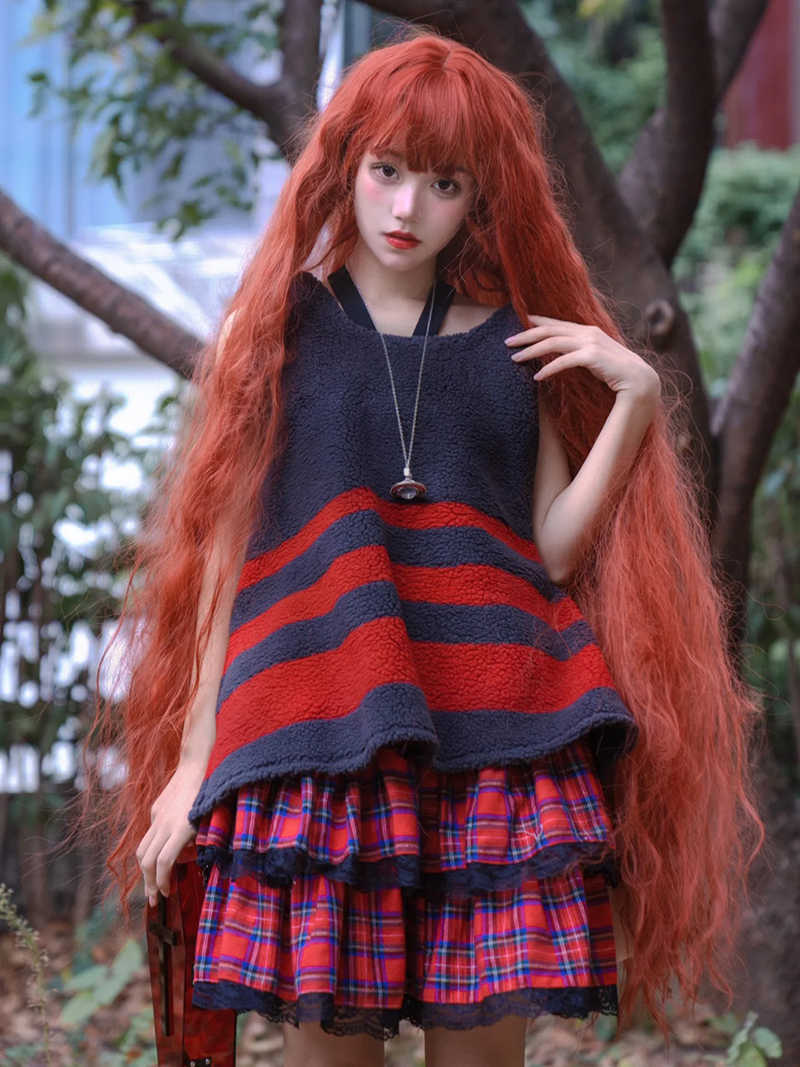 Extra Long curly Red Elf Wig