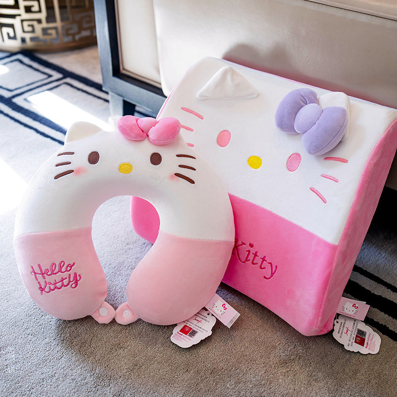 cute kitty U-shaped neck pillow