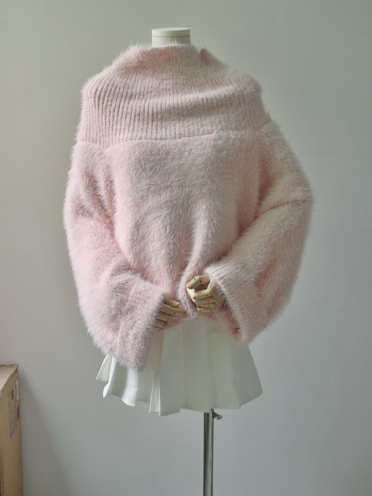 coquette off-shoulder sweater