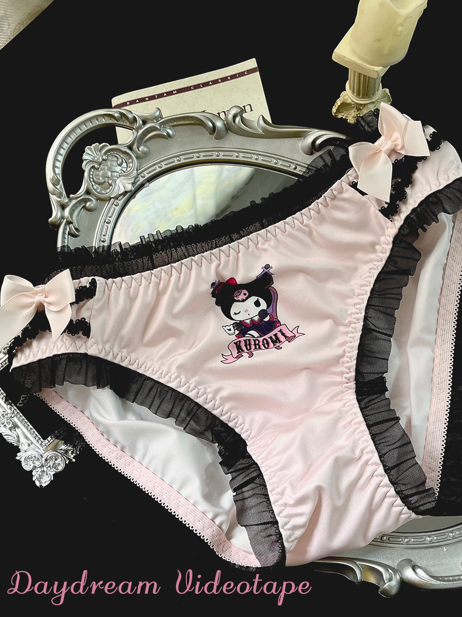 kuromi kawaii goth underwear