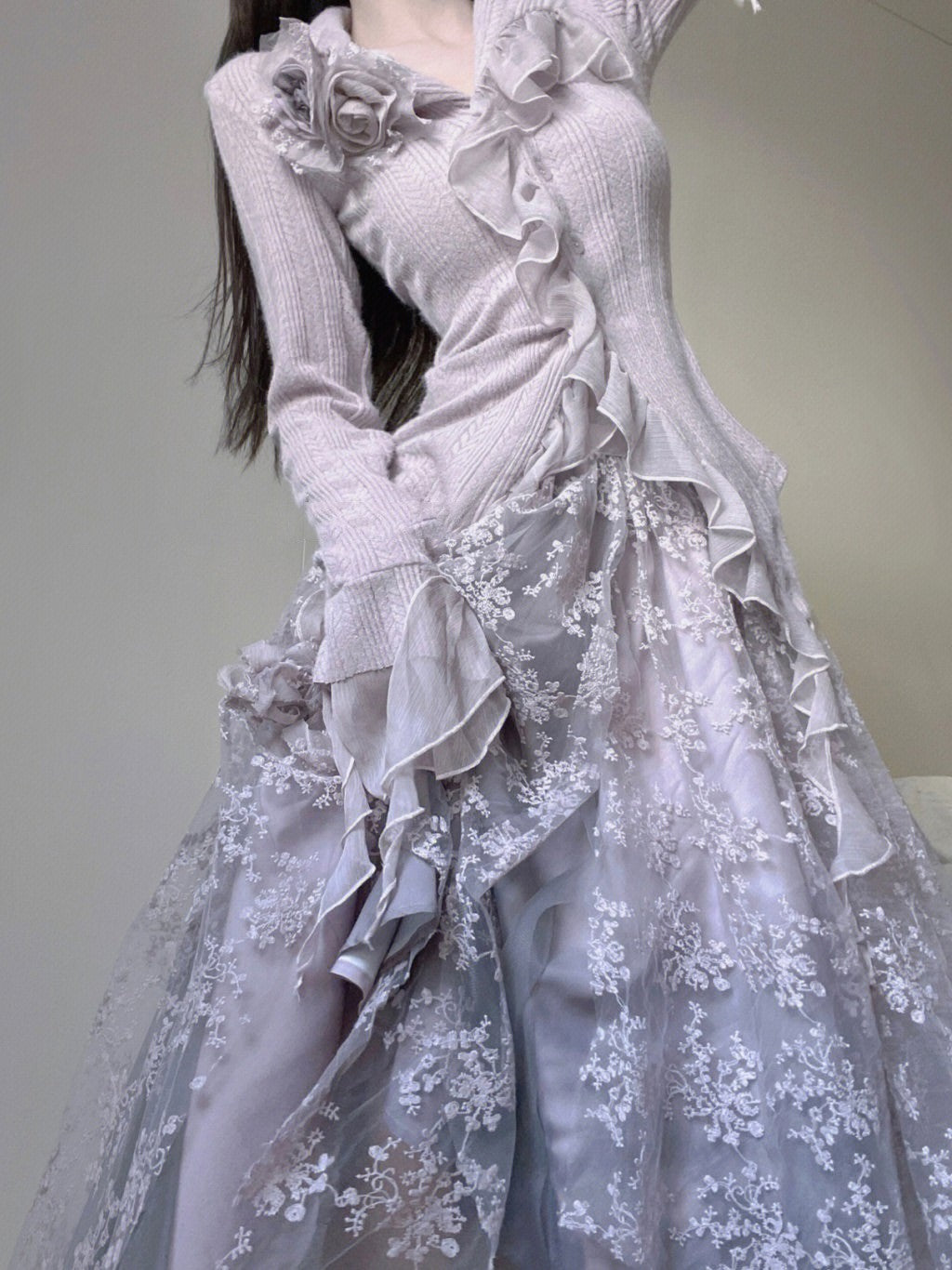 elegant purple rose coord