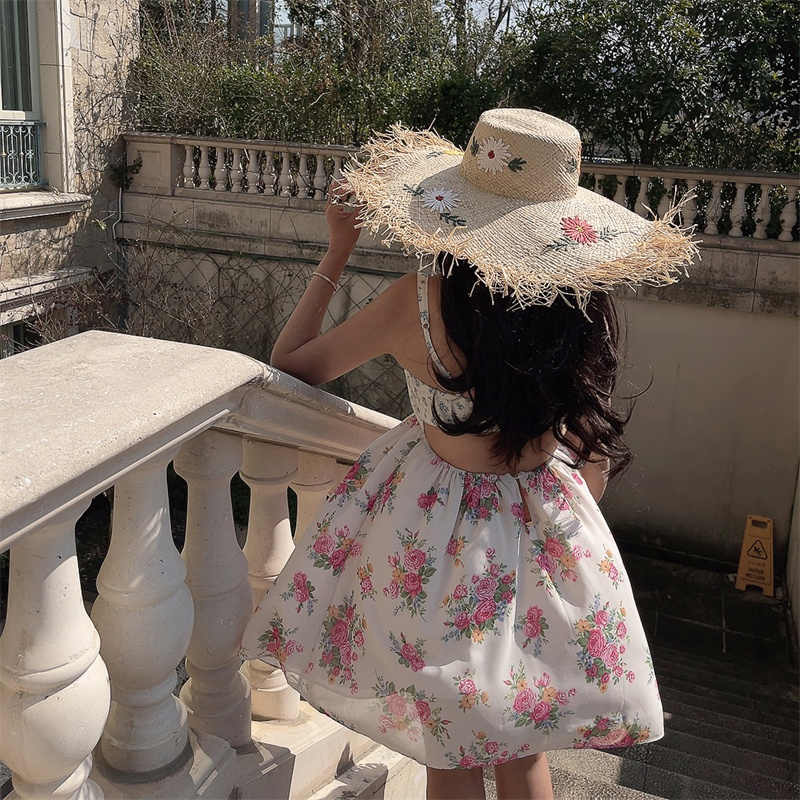 Romantic Floral Quilted Bustier Dress