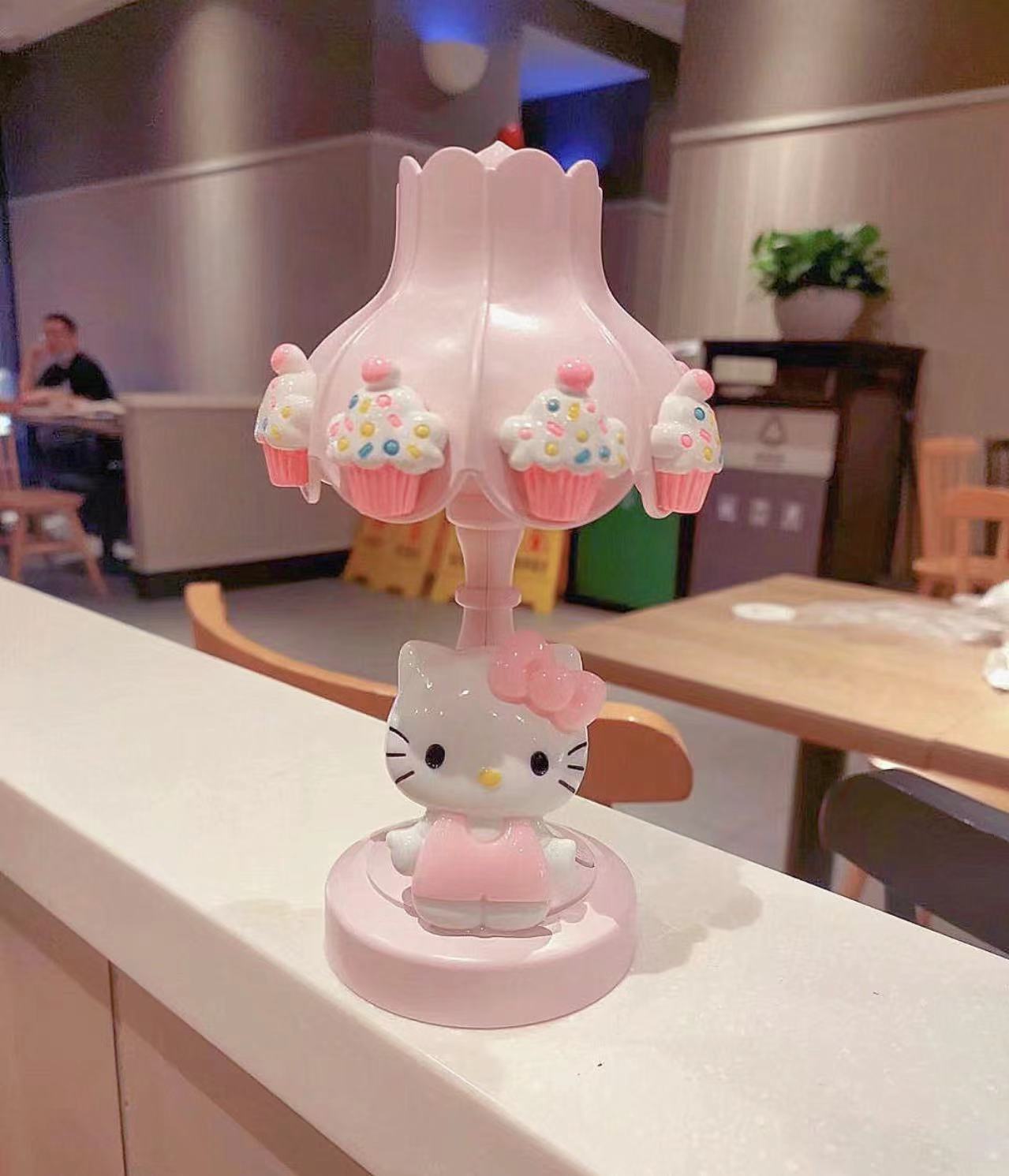 Cute Kitty Lotus Leaf Desk Lamp