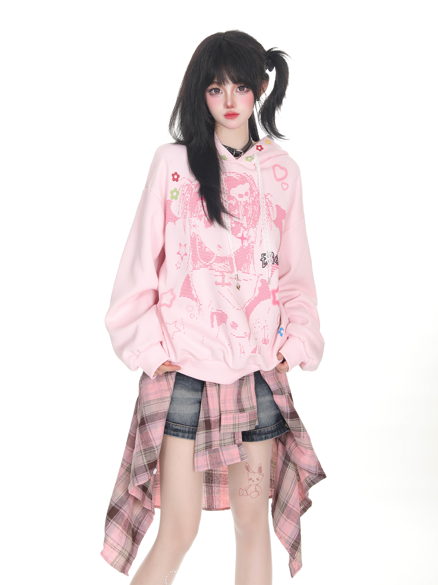 kawaii girl hoodie