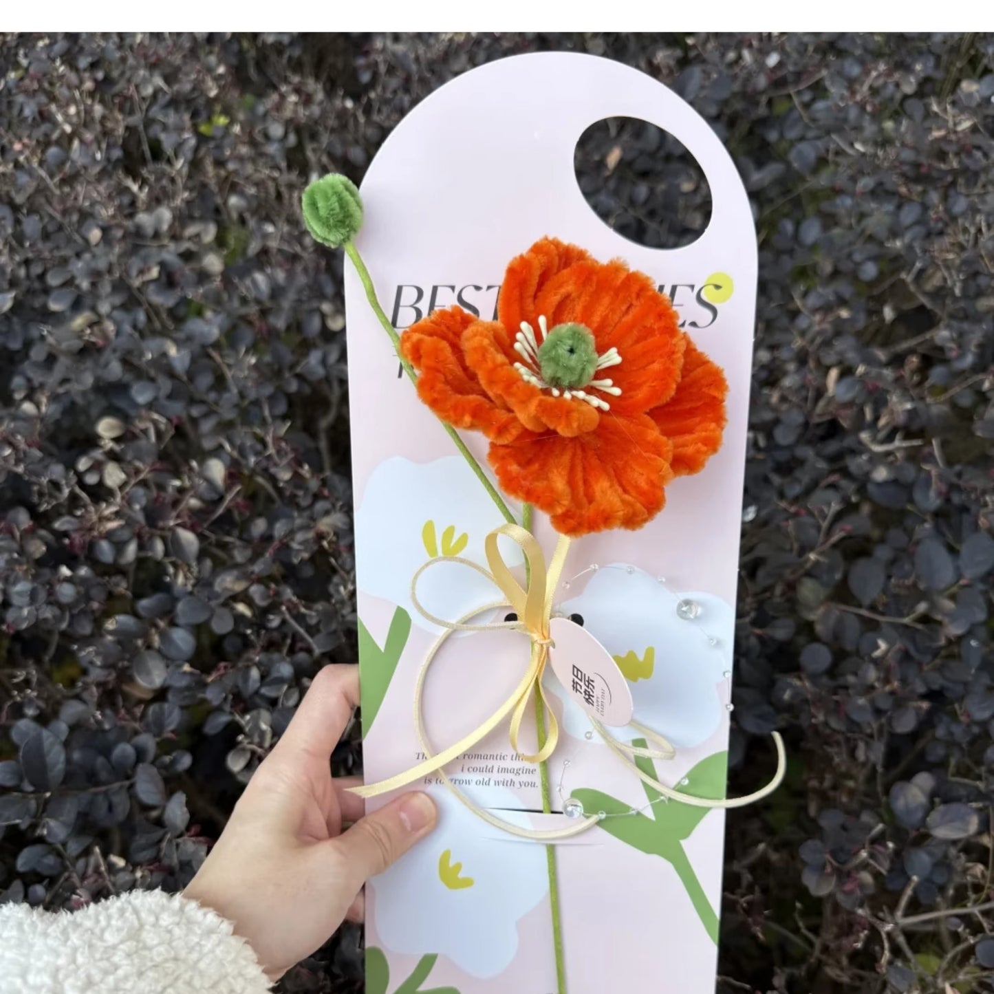 diy twisting flowers stick card