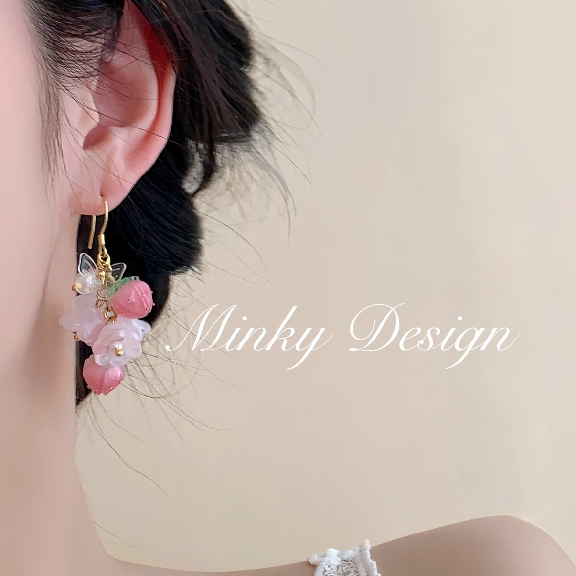 strawberry kawaii earrings