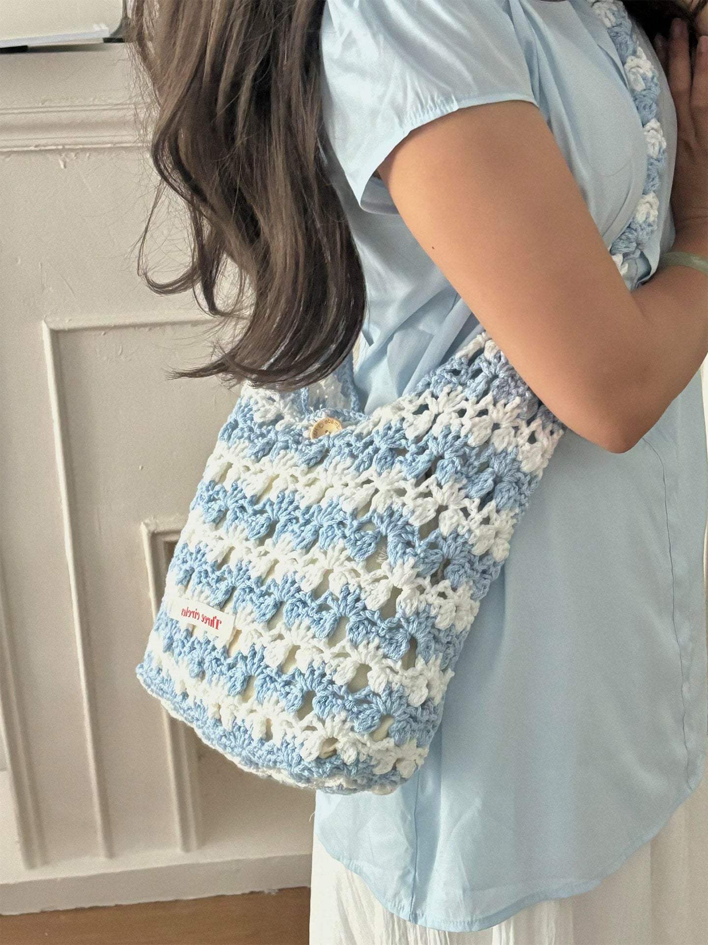 Wool diy summer crossbody bag