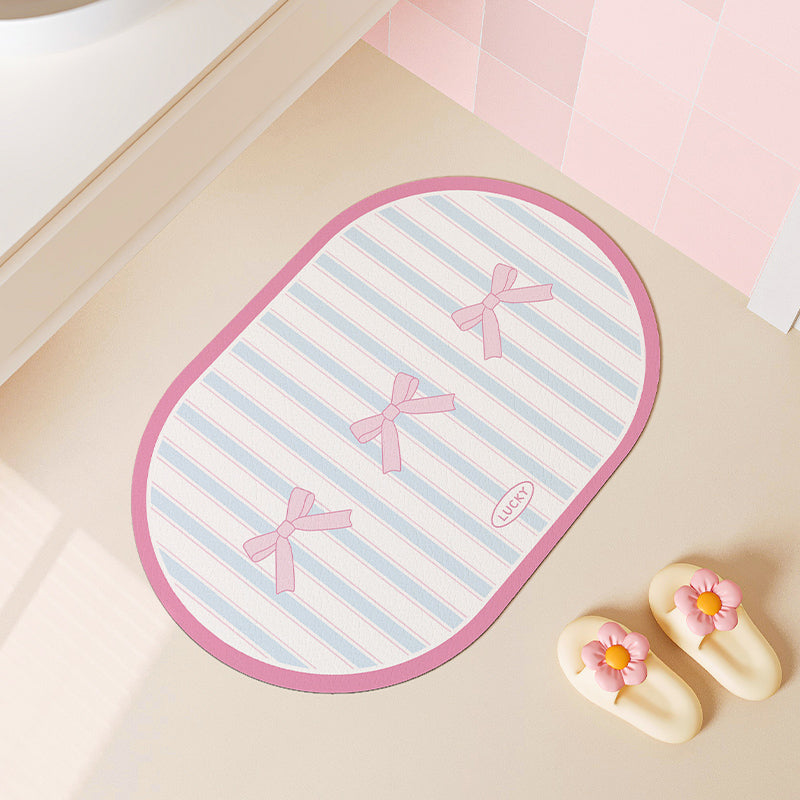 cue bow Bathroom floor mats