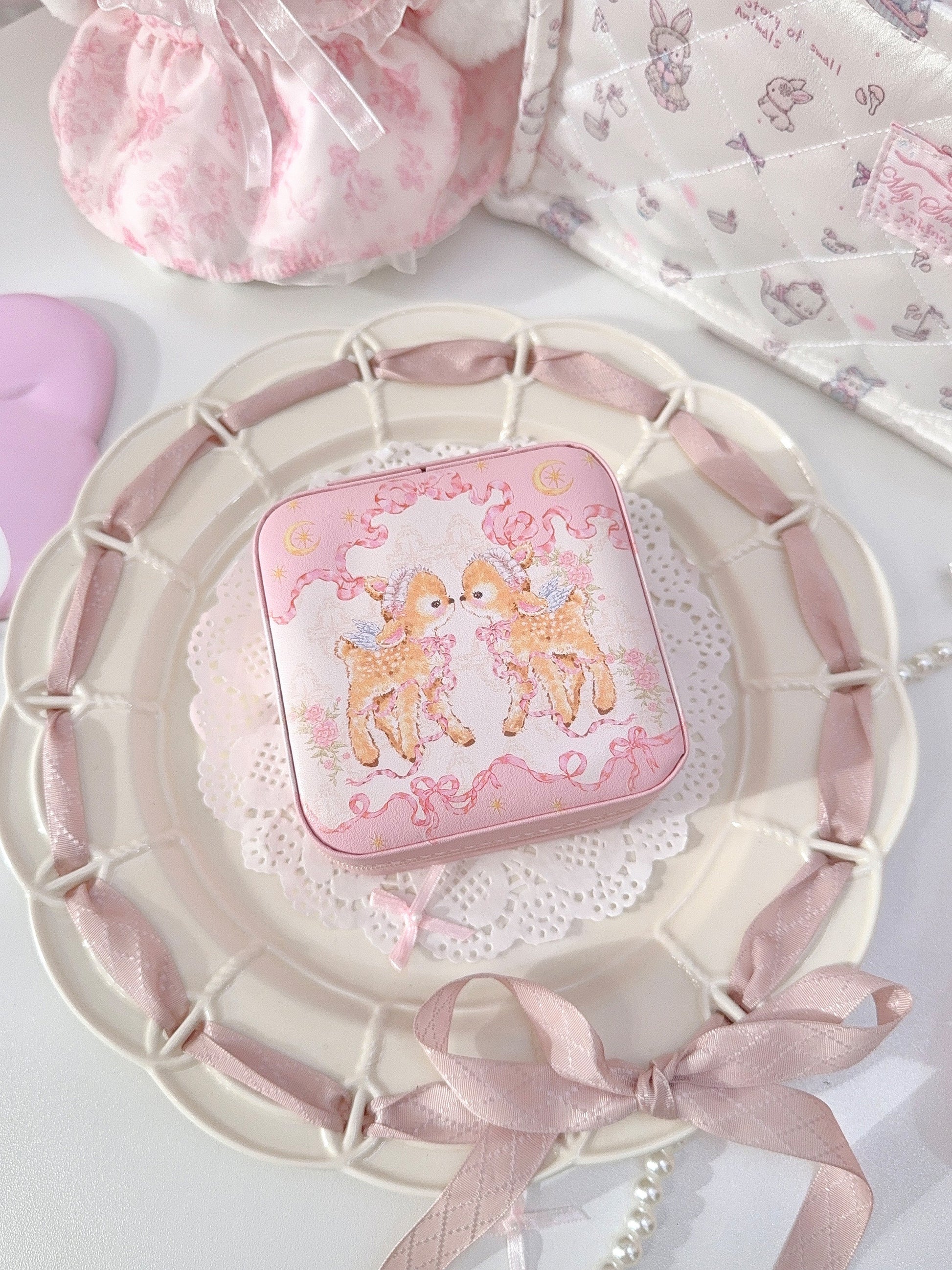 kawaii deer decoration storage box