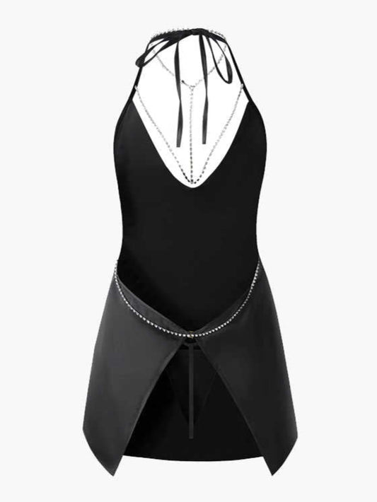 Dark Coquette Two-piece Nightgown
