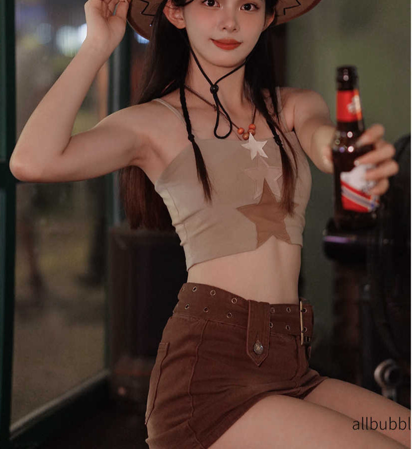 Star Patchwork Tank Top