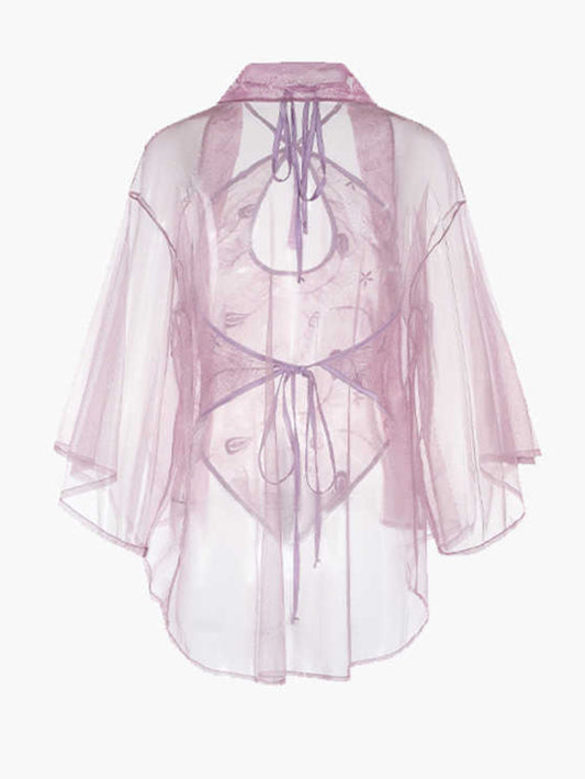 Pink Hollow Bellyband Nightgown
