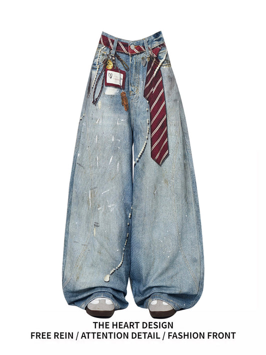 Vintage Print Bruno Mars Concert Jeans